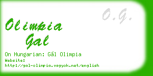 olimpia gal business card